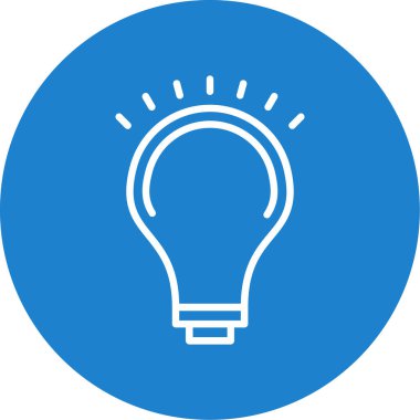 Ampul simgesi web basit illüstrasyon