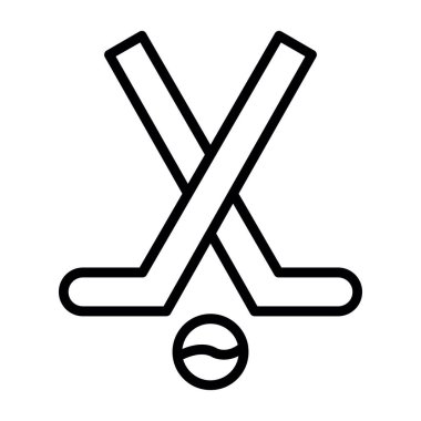 Modern Hokey simgesinin vektör çizimi                          