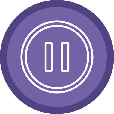 pause button. web simple illustration