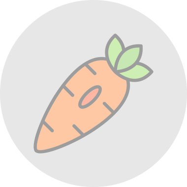 Düz bir havuç simgesi