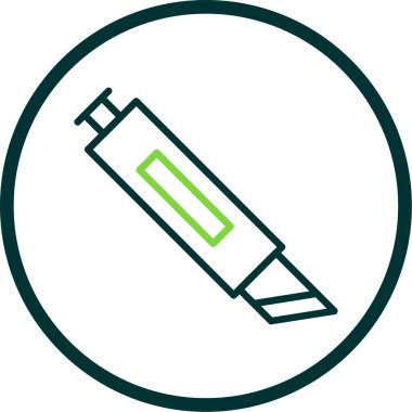 Cutter ağ simgesi vektör illüstrasyonu