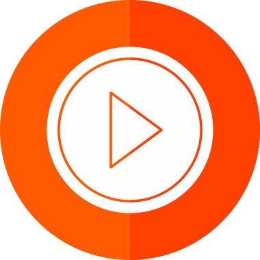 Düğme simgesi tasarım resimleme arkaplanını oynat 