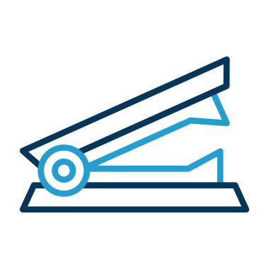 Stapler web icon, vector illustration 