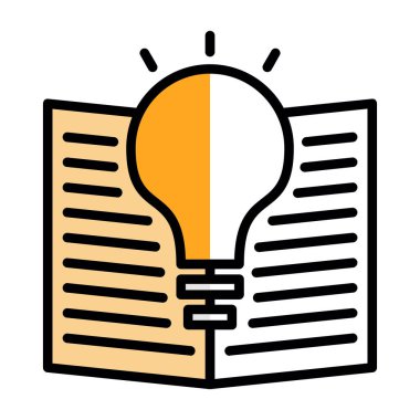 yaratıcı fikir simgesi, vektör illüstrasyonu