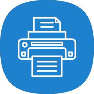  yazıcı web simgesi basit illüstrasyon