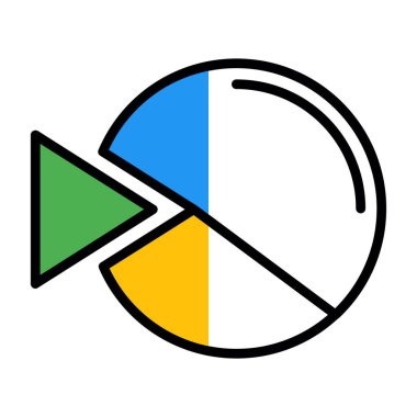 pasta grafiği vektör çizim