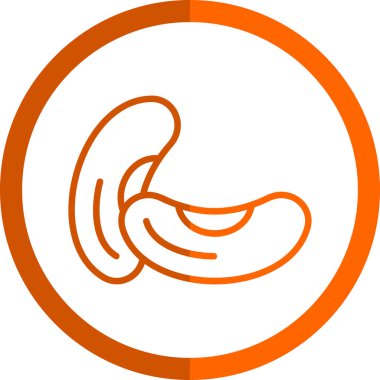 İnsan midesinde insan organı olan vektör simgesi