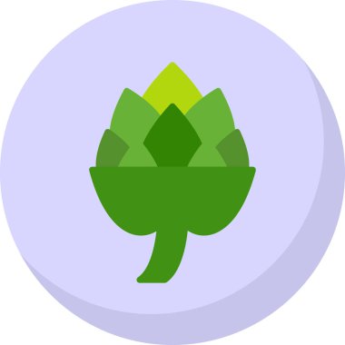 Enginar mı? Web simgesi basit illüstrasyon