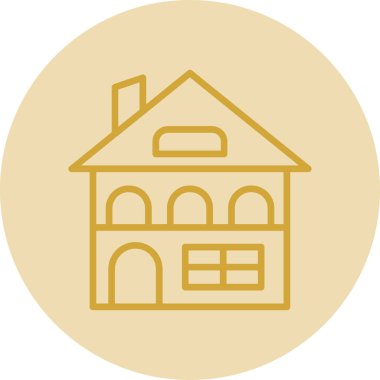 Bina. Web simgesi basit illüstrasyon 