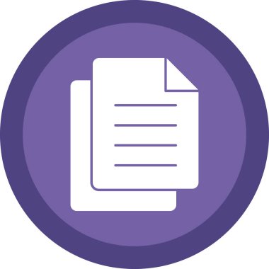 Belge. Web simgesi basit illüstrasyon 