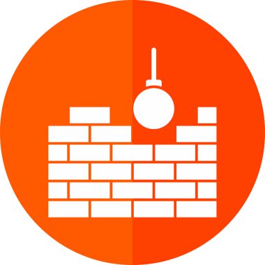 duvar simgesi vektör illüstrasyonu