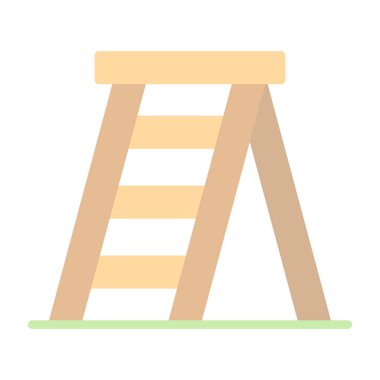 merdiven simgesi, vektör illüstrasyonu basit tasarım