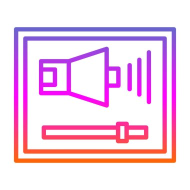 hoparlör vektör illüstrasyonu