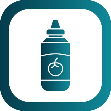 unique spray bottle vector glyph icon