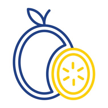 Meyve. Web simgesi basit illüstrasyon