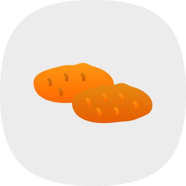 Patates. Web simgesi basit illüstrasyon 