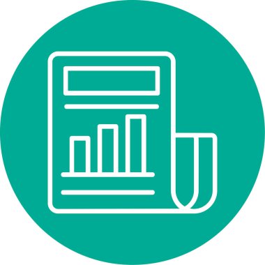 gazete simgesi, vektör illüstrasyonu basit tasarım