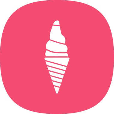 dondurma ikonu vektör illüstrasyonu