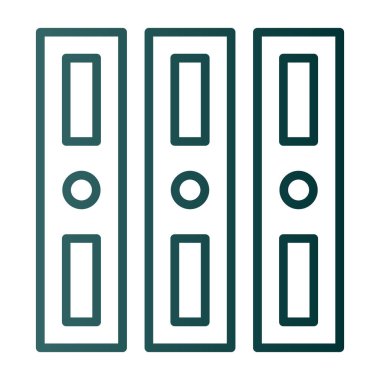 Sunucu. Web simgesi basit illüstrasyon