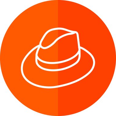 Şapka. Web simgesi basit illüstrasyon 
