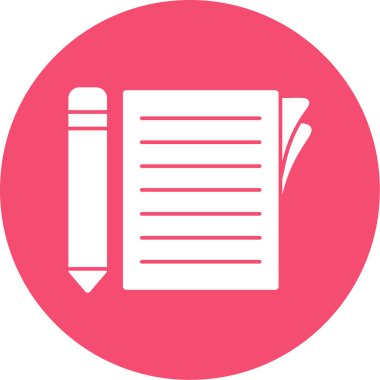 belge simgesi, vektör illüstrasyonu basit tasarım