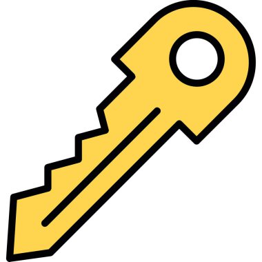 Anahtar. Web simgesi basit illüstrasyon