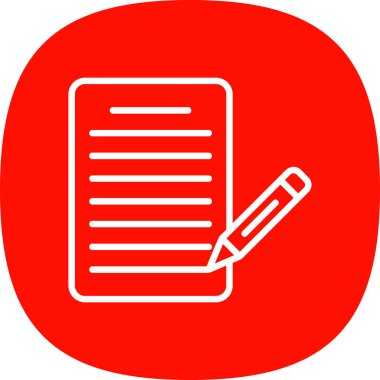 Belge simgesinin vektör illüstrasyonu