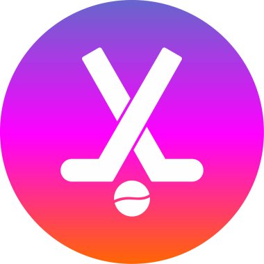 Modern Hokey simgesinin vektör çizimi                          