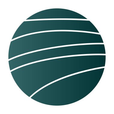 Bir dünya simgesinin vektör illüstrasyonu