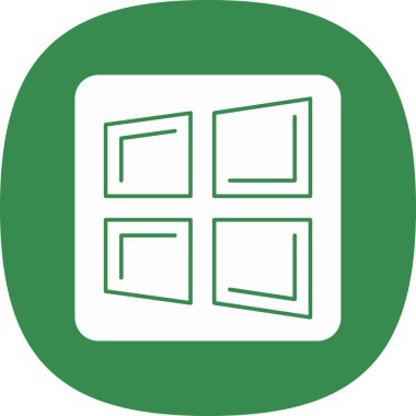 Modern ev simgesinin vektör illüstrasyonu