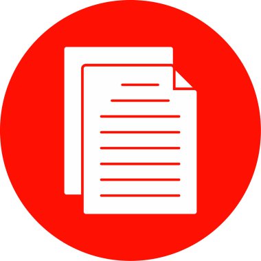 Belge. Web simgesi basit tasarım