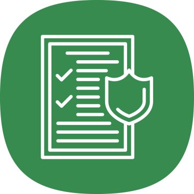 tıbbi sigorta simge vektör çizim