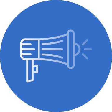 megafon simgesi, kampanya konsepti vektör illüstrasyonu