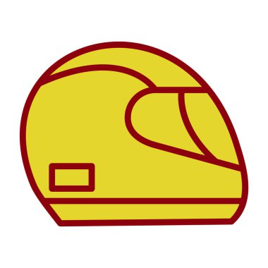 Kask simge yarış, illüstrasyon vektör 