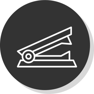 Stapler web simgesi, vektör illüstrasyonu 