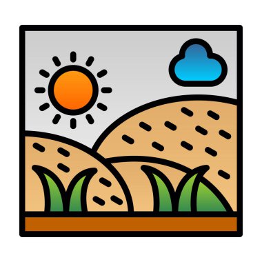 Penceresi olan bir evin vektör çizimi