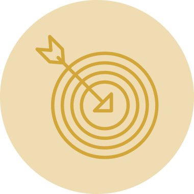 hedef ok simgesi, vektör çizim ile 