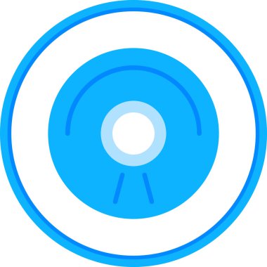 CD mi? Web simgesi basit illüstrasyon