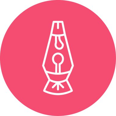 Lava lamp icon vector illustration