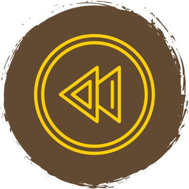 Basit düz illüstrasyon simgesini geri al