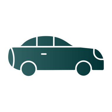 araba simgesi, vektör illüstrasyonu 