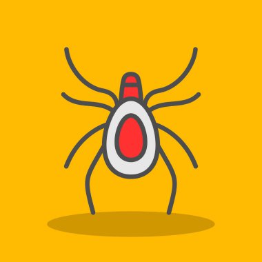 şirin örümcek karakter vektör çizimi tasarımı