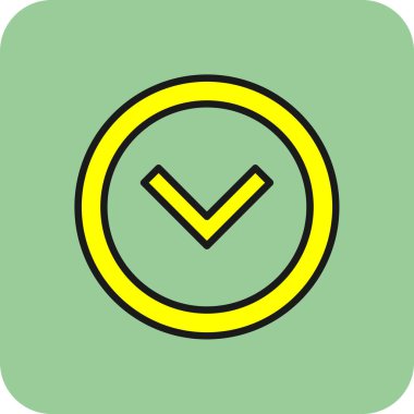 işaret simgesini işaretle, vektör illüstrasyonu 