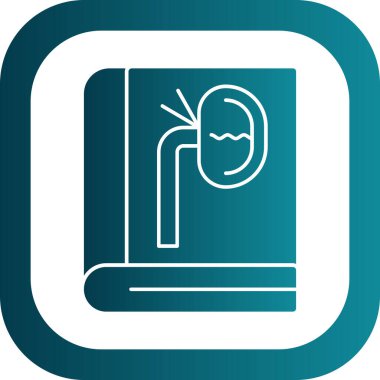 Kitap simgesinin vektör illüstrasyonu 