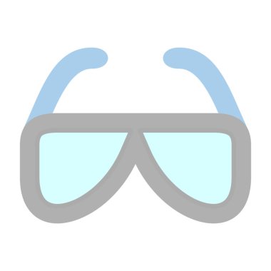 gözlük simgesi, vektör illüstrasyonu