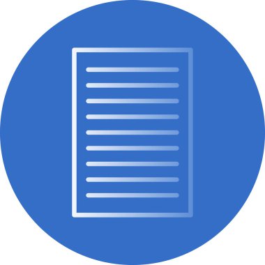 belge simgesi, vektör illüstrasyonu basit tasarım