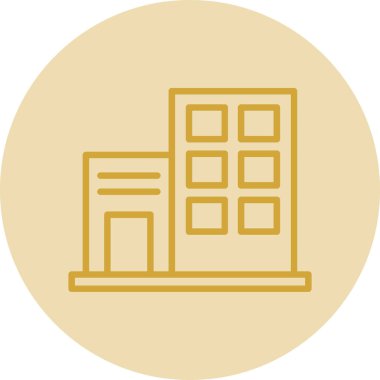 modern yapı web simgesi, vektör illüstrasyonu