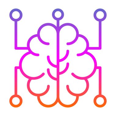 vektör Beyin simgesi sembolü