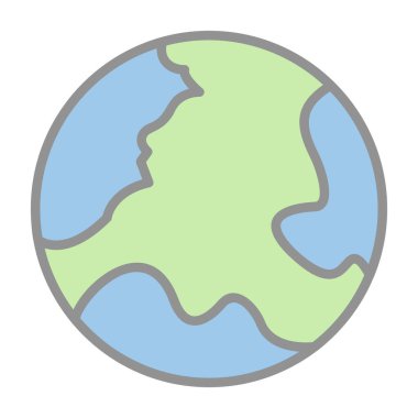 Yeryüzü ikonu vektör illüstrasyonuName                   