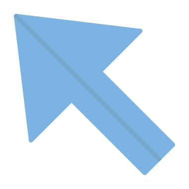 Ok. Pointer web simgesi basit illüstrasyon 